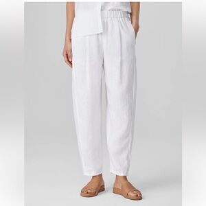 EILEEN FISHER linen lantern pant
